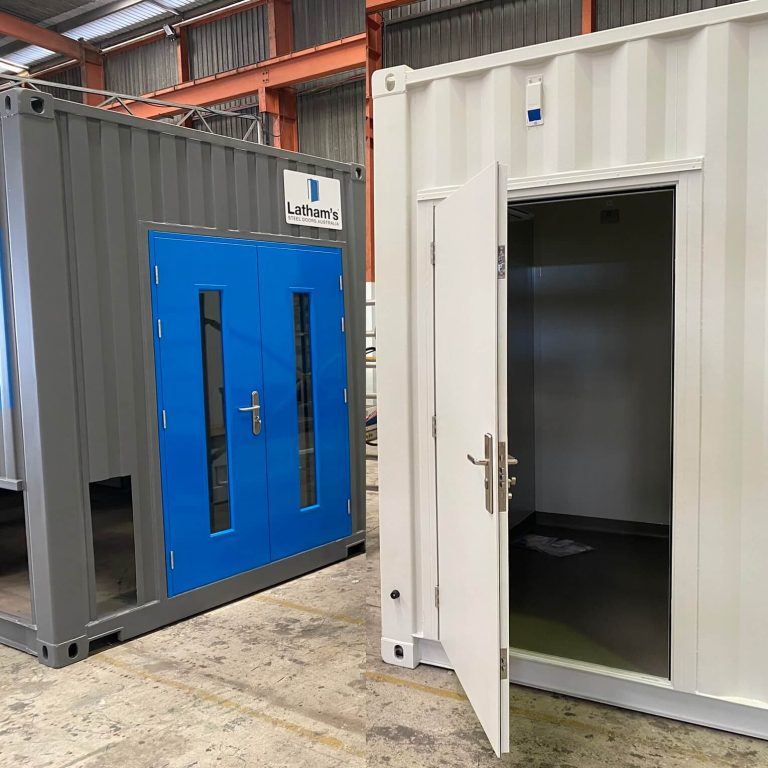 Shipping Container Side Door | Latham's Steel Doors