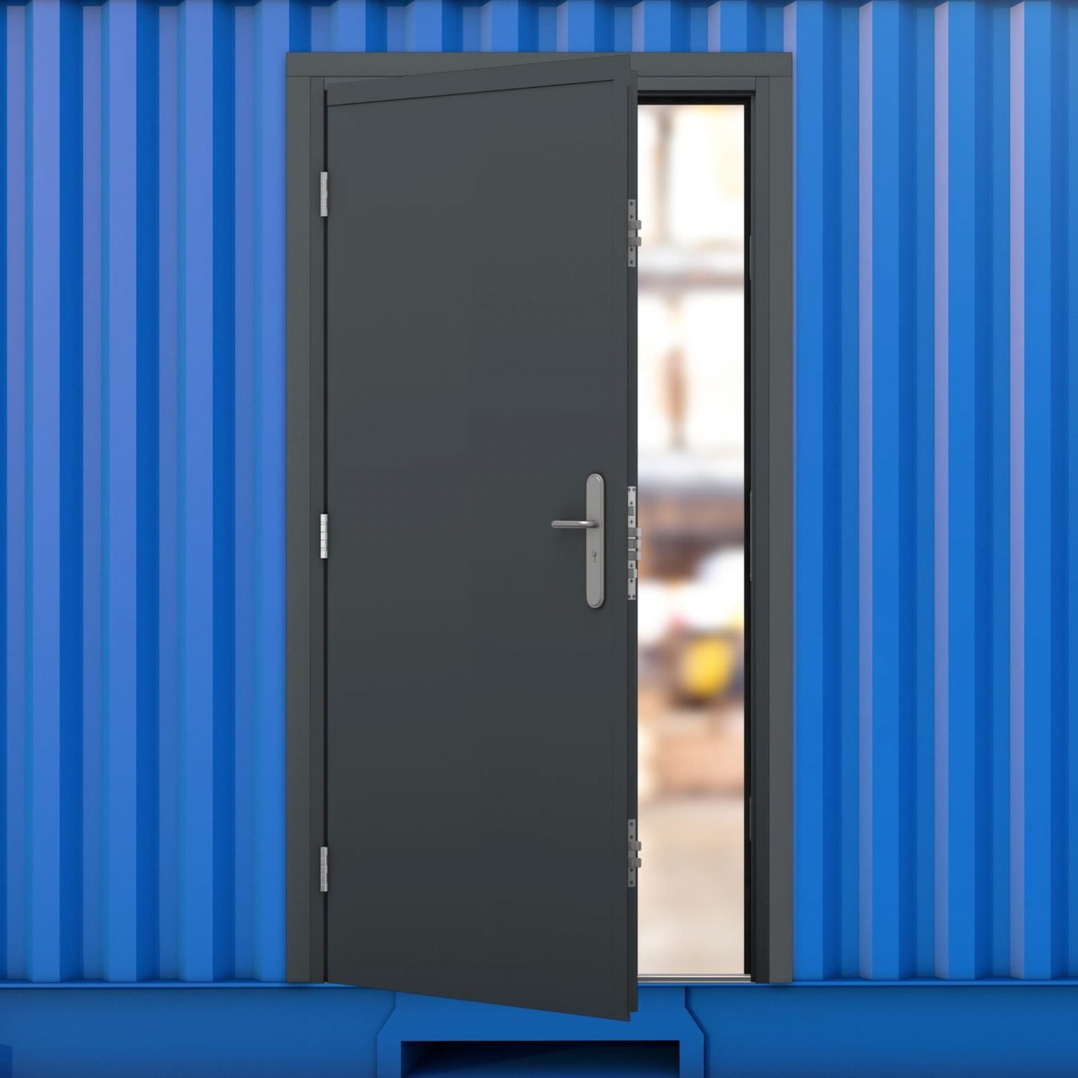 Security Container Door - Latham's Steel Doors