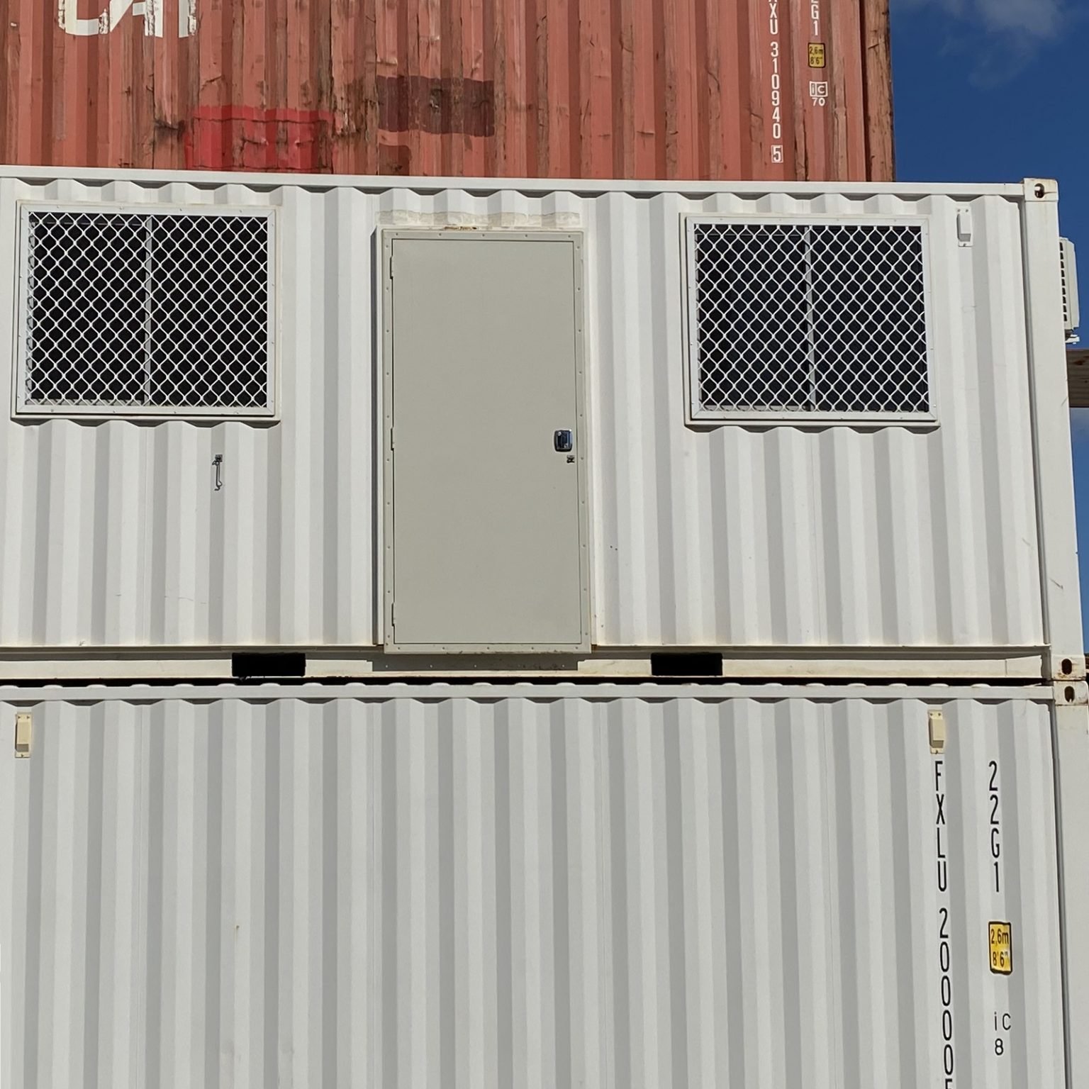 Standard Duty Shipping Container Side Door - Latham's Doors