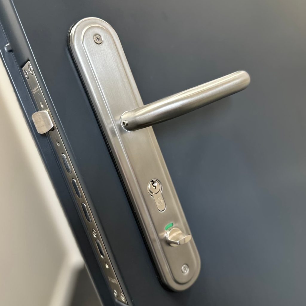 Ablution Unit Toilet Door - Latham's Security Doorsets (Australia) PTY Ltd