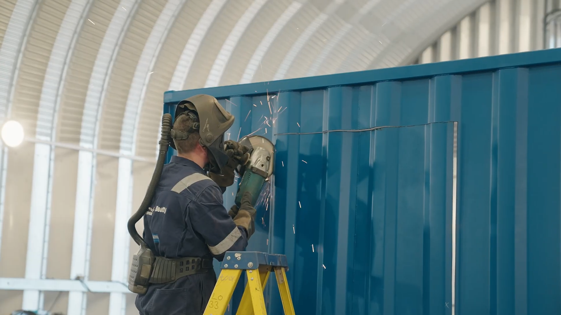 Steel doors in Melbourne, Victoria Container Install