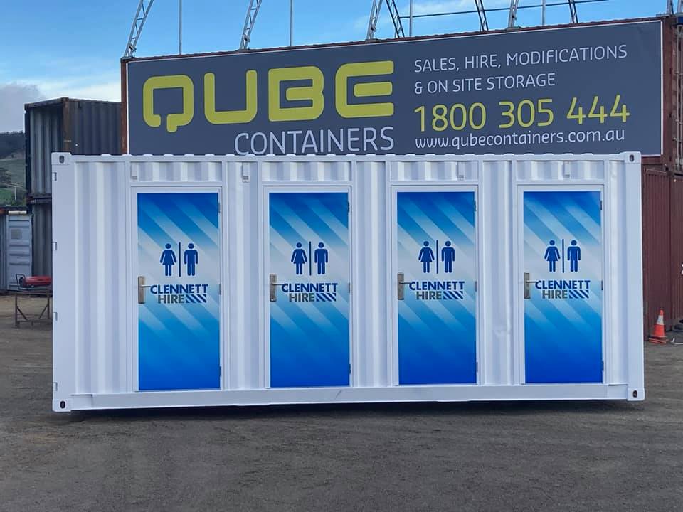 Steel doors in Tasmania Qube Toilet Block Doors